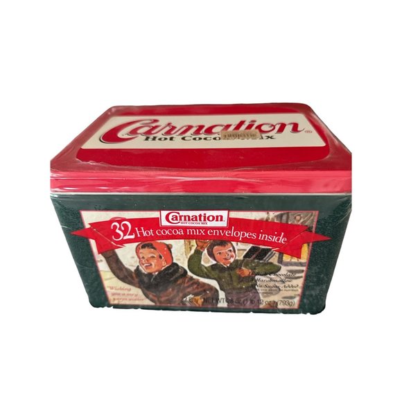 Carnation Hot Cocoa mix, 1995 Collectable Gift Tin - Picture 1 of 8
